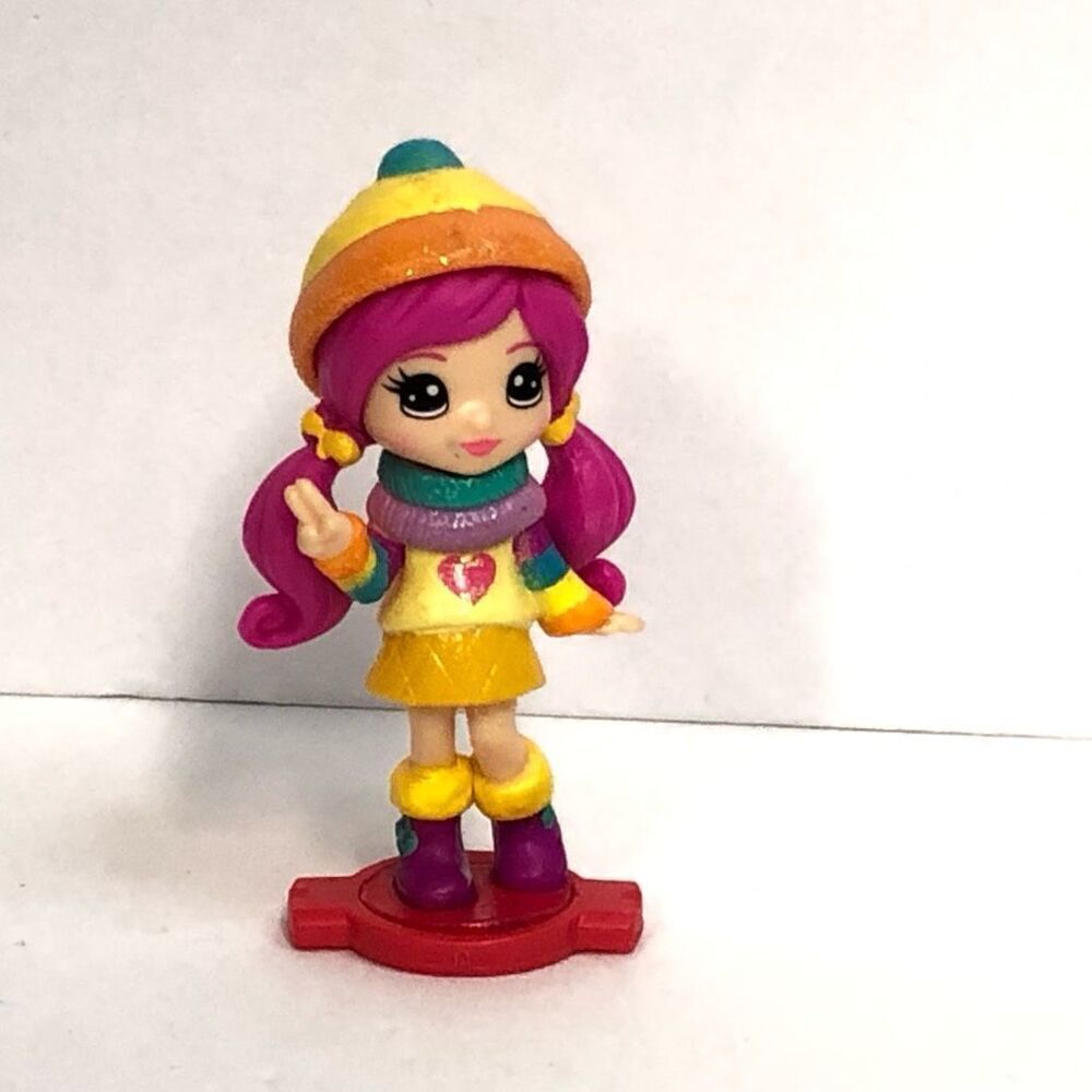 spin master party popteenies replacement action figure‎ hat pigtails rainbow
